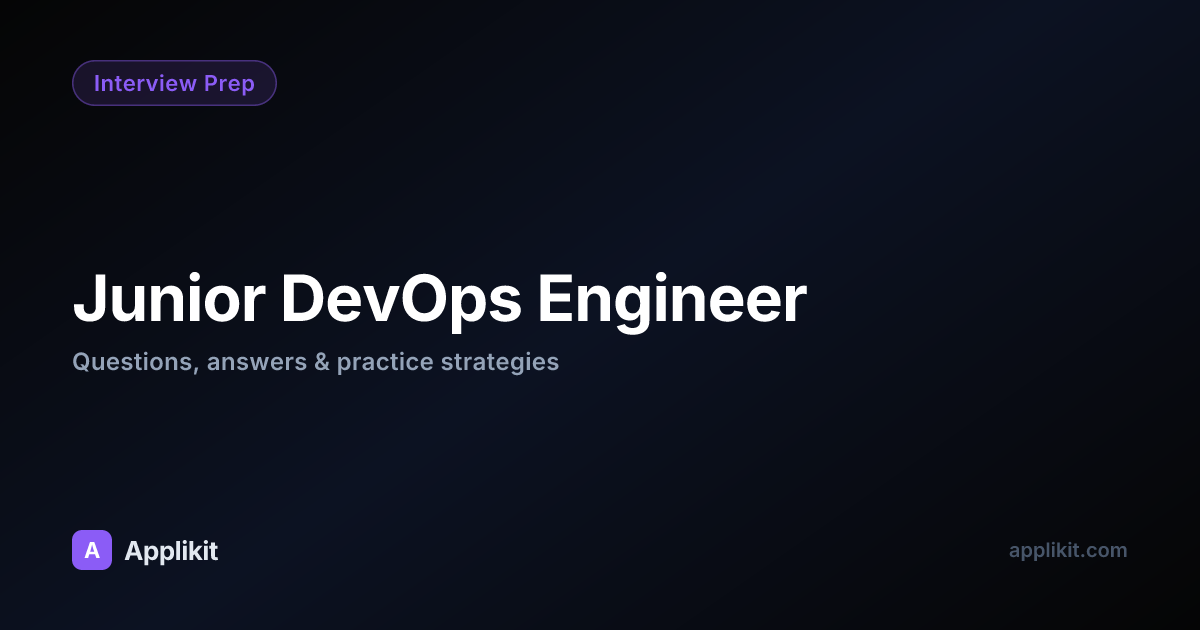 Junior DevOps Engineer Interview Prep 2026 | Applikit